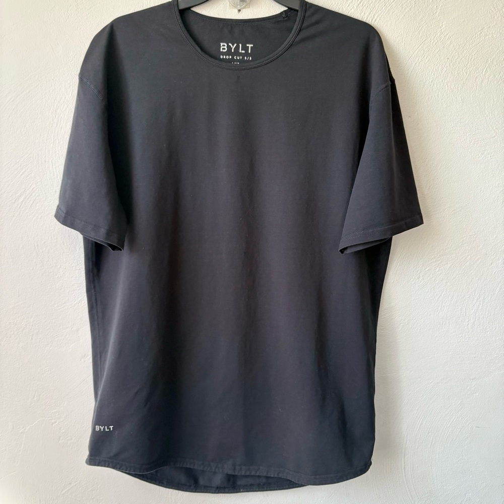 BYLT Black Drop Cut Lux Short Sleeve Shirt